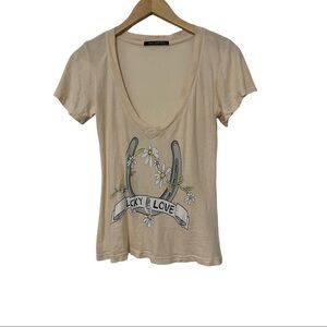 Wildfox Lucky In Love Tee Size XS